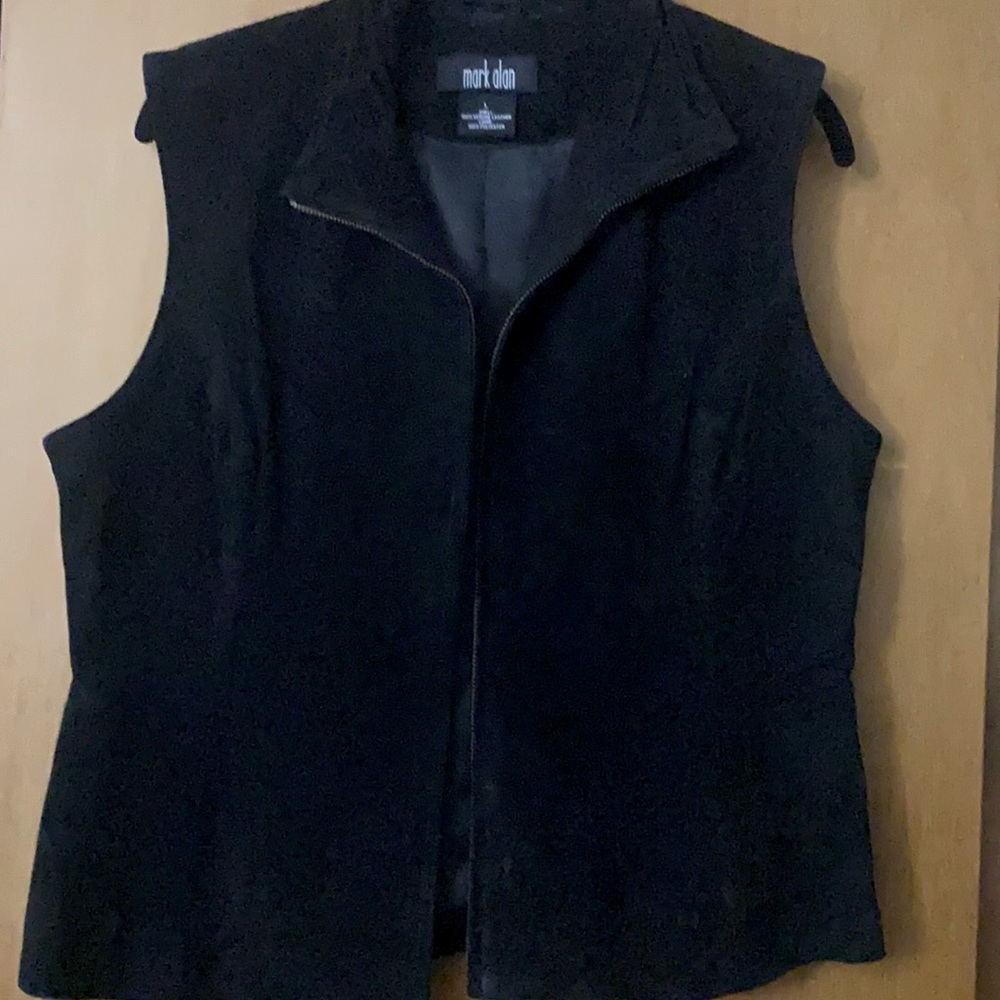 Leather Vest Black